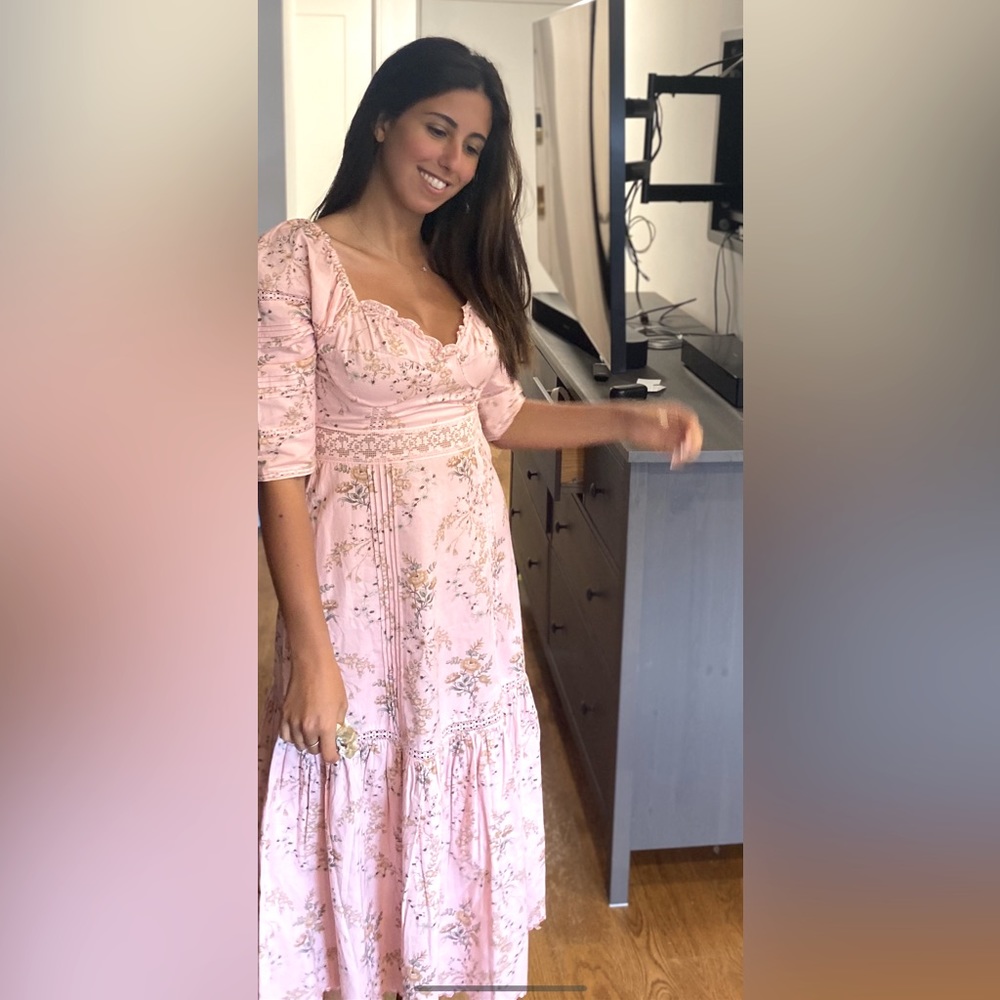 Beautiful pink loveshackfancy authentic dress